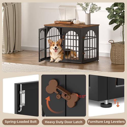 32" Heavy Duty Dog Crate Furniture for Small and Medium Dogs, view 7