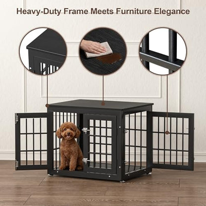26" Heavy Duty Dog Crate Furniture for Small Dogs, view 6