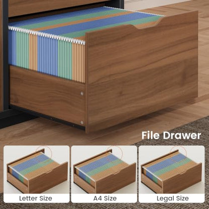 77.1" Executive Large Electric Standing Desk, Brown, view 6