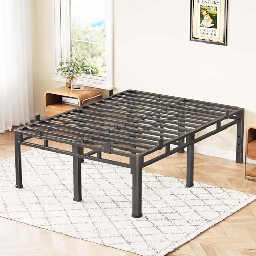 22 Inch King Bed Frame Double Layer 2 in 1 Platform with Round Corner, view 2