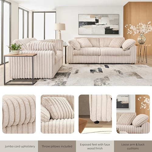Belvoir 2-Piece Living Room Set, Sofa and Loveseat