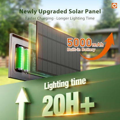 100FT Solar String Lights Outdoor with Remote, 54 LED Shatterproof Bulbs, view 3