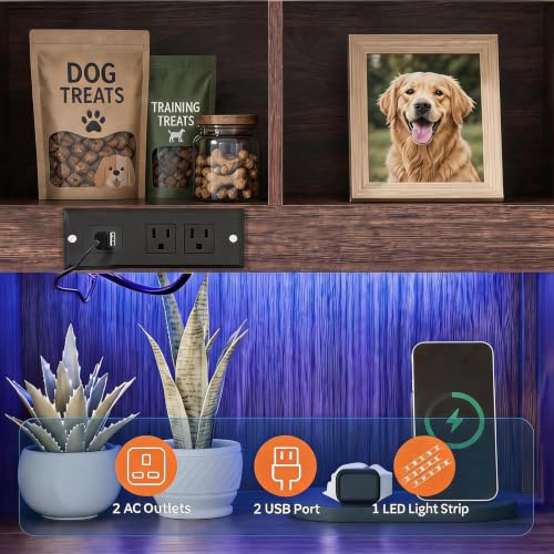 Dog Crate Furniture for Small Dogs, Wooden Dog Kennel Nightstand, view 4