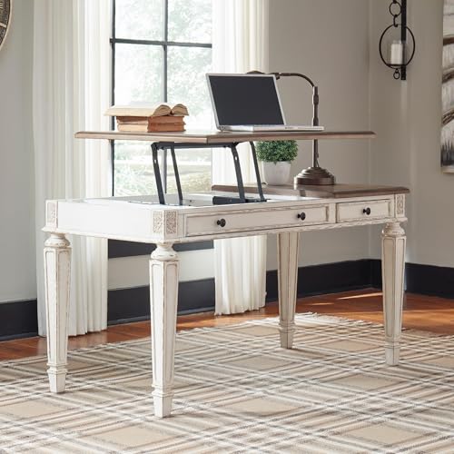 2 Drawer Lift Top Writing Desk, 60" W x 28" D x 31" H, view 3