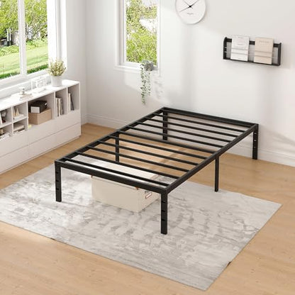 Metal Bed Frame,Twin Size Bed Frame with Storage Space,14 Inch, view 7