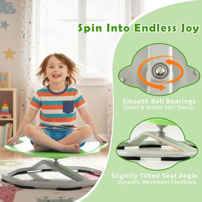 Spinning Chair for Kids, Sensory Swivel Chair for Autistic Children