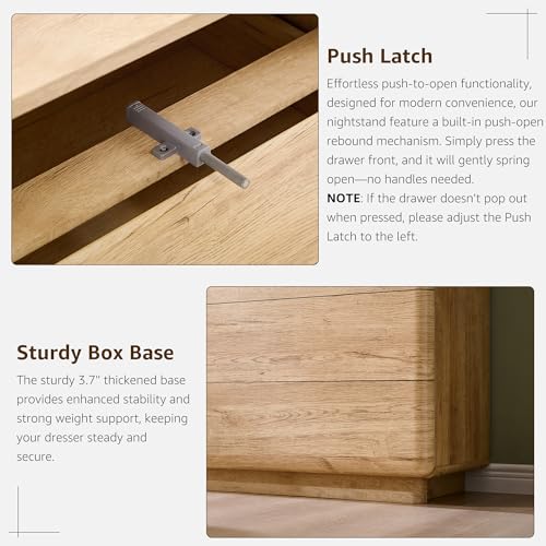 6 Drawer Dresser for Bedroom, 42 Inch Tall Modern Chest of Drawers, view 7
