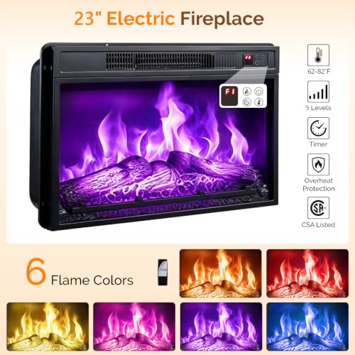 58" Fireplace TV Stand for up to 65" TVs, 1 Package, Farmhouse Brown, view 6