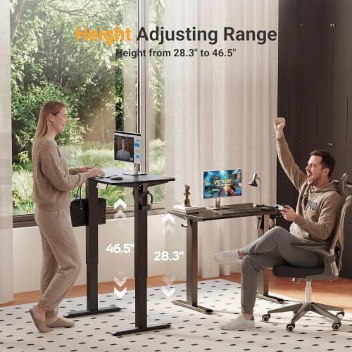 Electric Standing Desk, 32x19 Inch, Black, view 5