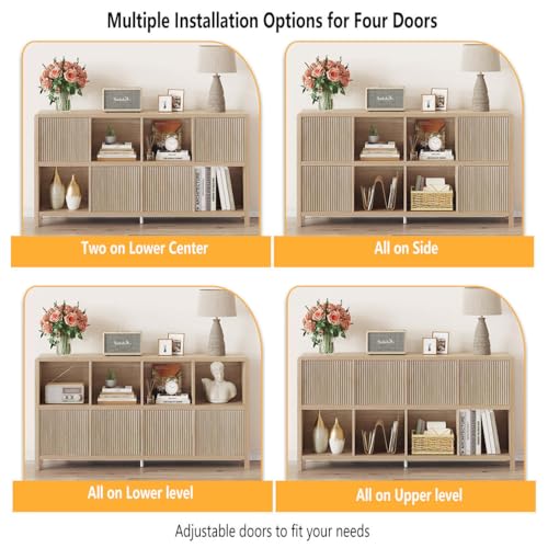 8 Cube Storage Organizer Bookshelf with Storage, view 6