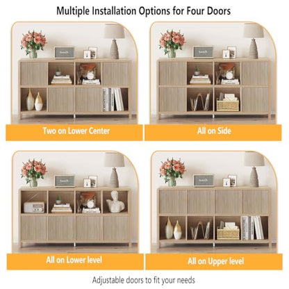 8 Cube Storage Organizer Bookshelf with Storage, view 6