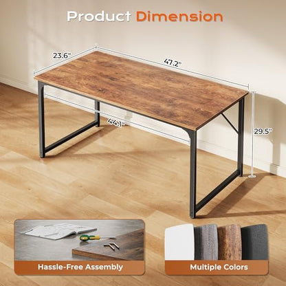 47 X 24 Inch Computer Desk with Deeper Desktop, view 3