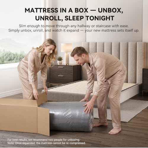 Mattress Queen Size, 12 inch Queen Hybrid Mattress in a Box, Medium Firm, view 8