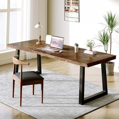Solid Wood Desk 55 inches, view 2