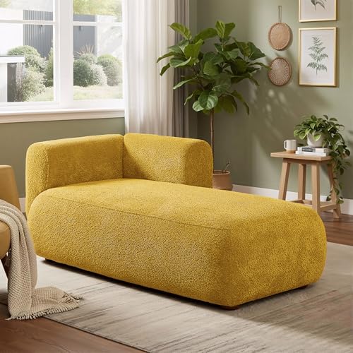 64" Boucle Indoor Chaise Lounge for Living Room and Bedroom, view 2