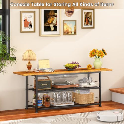 TV Stand for TVs up to 55 Inch TV, Entertainment Center with Open Shelves, view 7