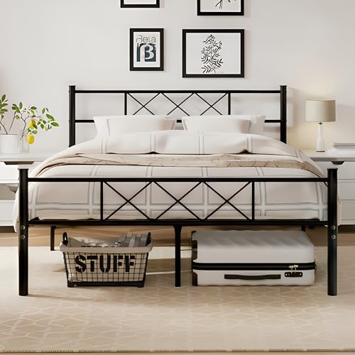 Matte Black Heavy Duty Bed Frame, view 2