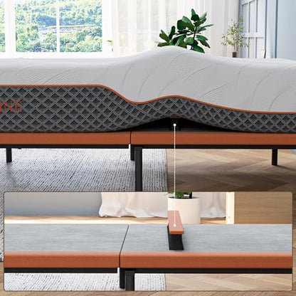Split King Hybrid Bed with USB Charging, view 4
