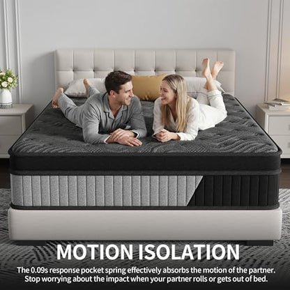 King Size 12 Inch Hybrid Mattress in a Box, view 8