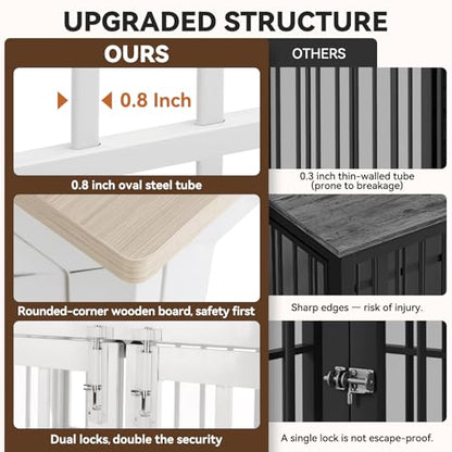 42 Inch Heavy Duty Dog Crate Furniture for Large and Medium Dogs, view 6