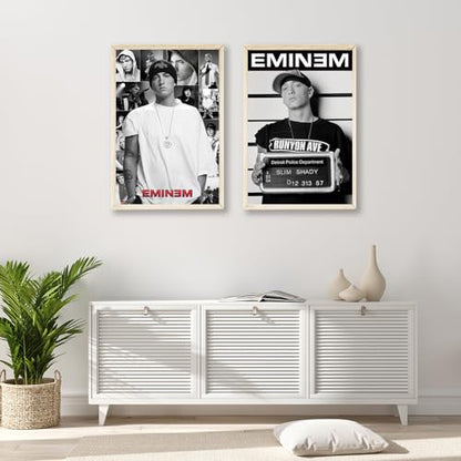 Music Poster Home Decor Rapper Em*nems Posters Canvas Music Wall Art Hanging Picture Print Dorm Room Bedroom Decorative Collection Gift (8x12in Unframed)