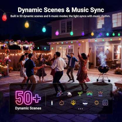 48ft Outdoor String Lights, view 4