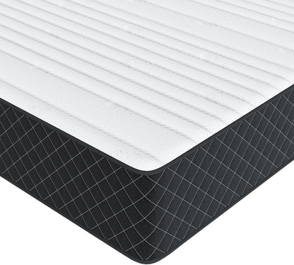 Queen Mattress, 12 Inch Hybrid Mattress with Breathable Foam and Pocket Springs, Medium Firm Memory Foam Mattress for Back Pain Relief, Mattress in a Box, 60×80×12 Inch