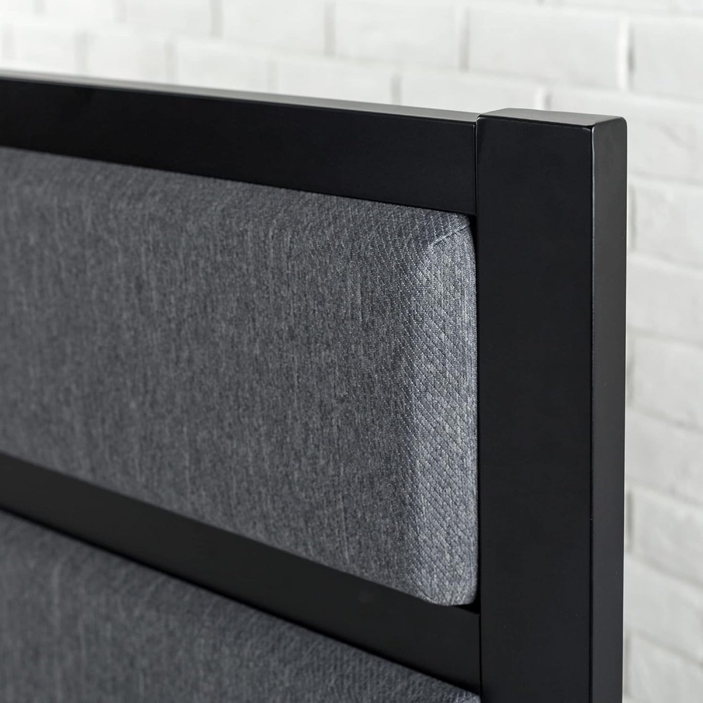Modern Studio Upholstered Metal Headboard, Full
