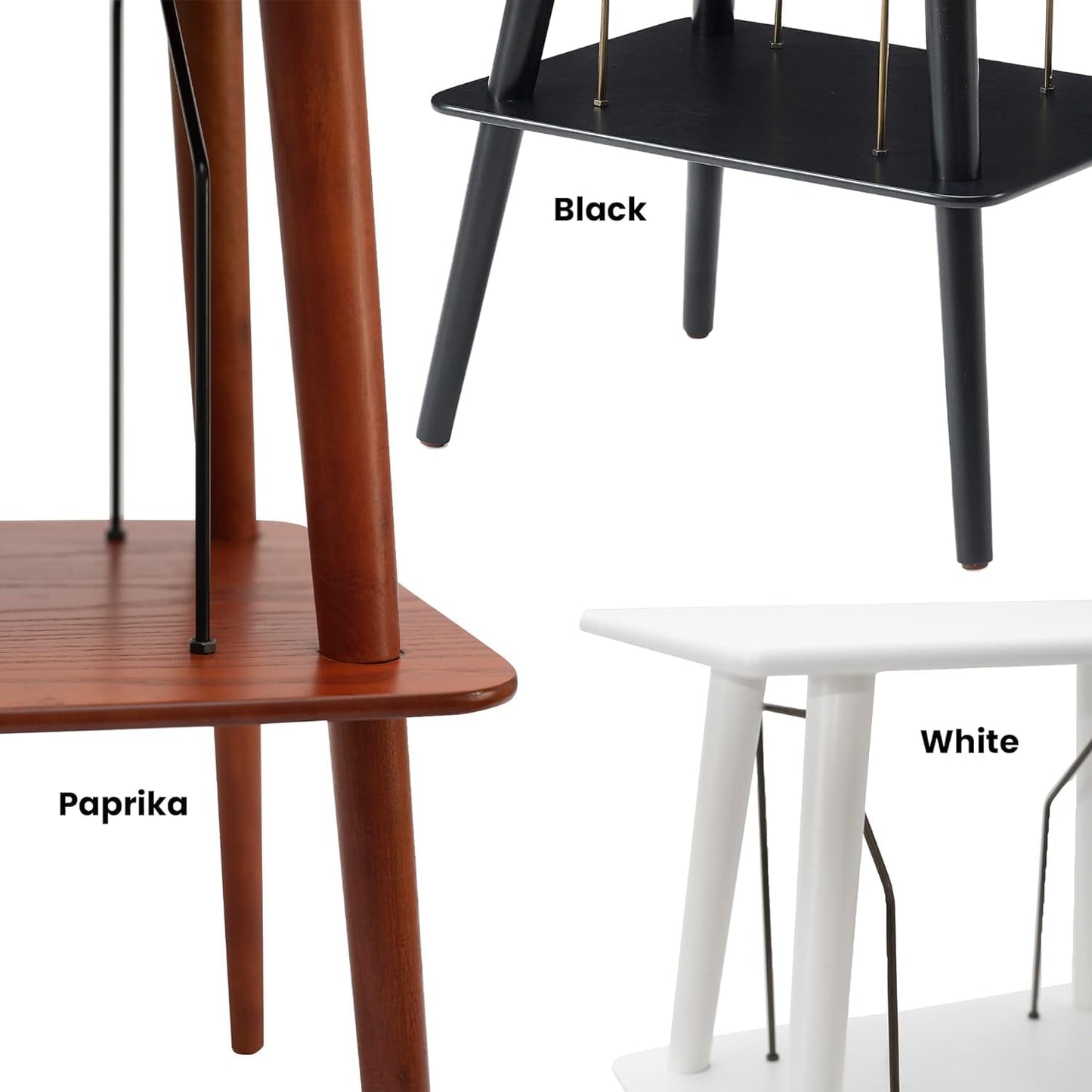 Manchester Record Player Stand, Media Console with Vinyl Storage, Modern Home Organizer, Black