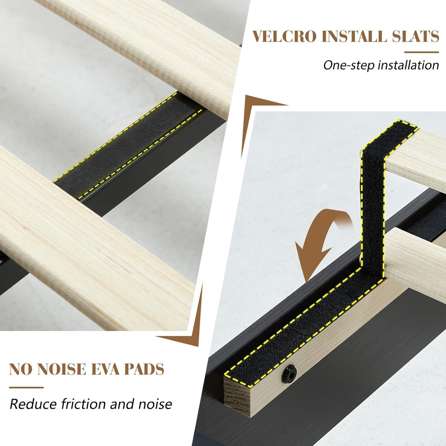 Farmhouse Full Size Bed Frame with Sliding Barn Door Storage, 49" Tall Headboard Wood Bed Frame, Rustic Platform Bed Frame Wooden Slats & Metal Support, No Box Spring Needed, Deep Brown