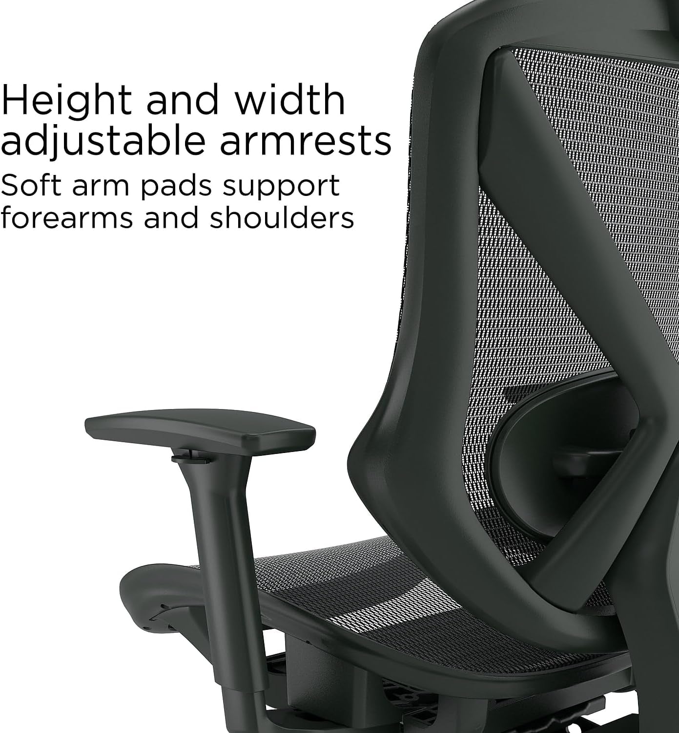 Dexley Ergonomic Mesh Swivel Task Chair, Black (UN56946)