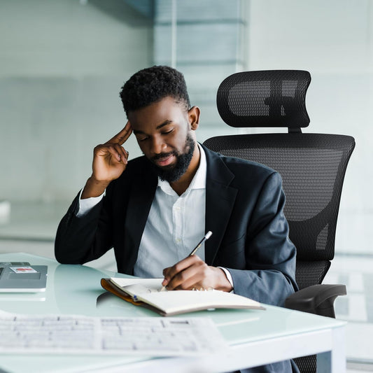 X2 Management Chair, Black K-Sport Mesh with Wide Seat - Ergonomic Office Seat/Dynamic Variable Lumbar Support/Floating Recline/Highly Adjustable/Perfect for Long Work Days