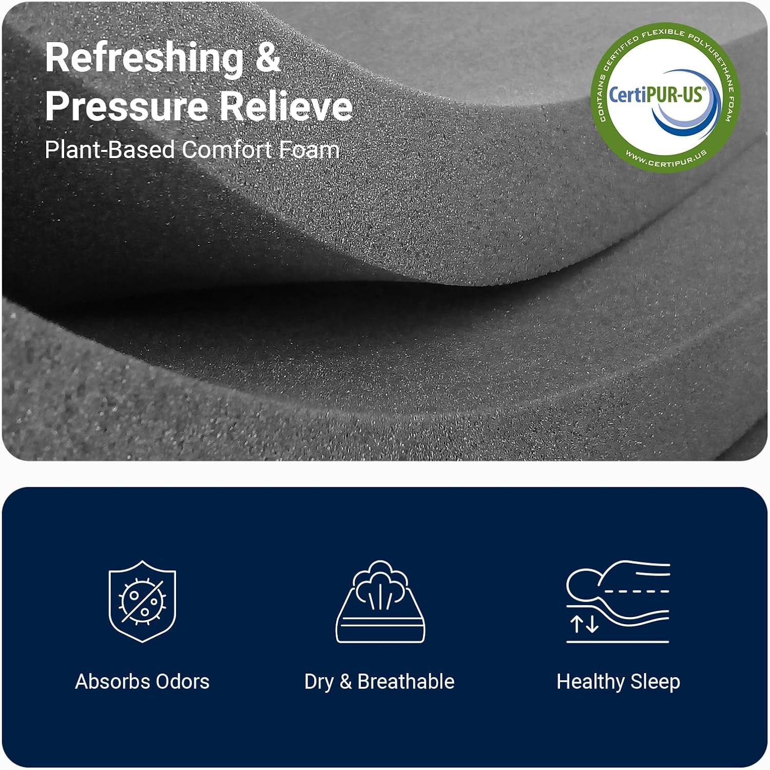 Twin Mattress, 5 Inch Twin Size Mattress for Kids, Gel Memory Foam Mattresses for Cooling Night Sleep & Pressure Relief, Colchones Fiberglass Free Certipur-Us Certified