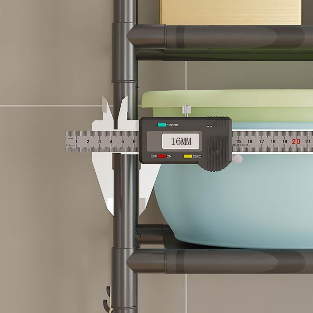 Over the Toilet Storage Shelf, 2 Tier Storage Cabinet over Toilet, Multifunctional over the Toilet Rack, Bathroom Organizer Freestanding Toilet Shelf Space Saver White Color