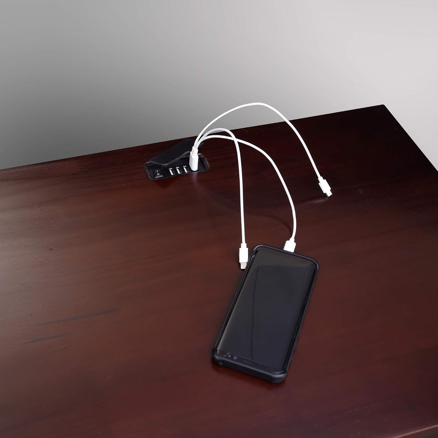 Vanderbilt Nightstand with USB Port- Espresso
