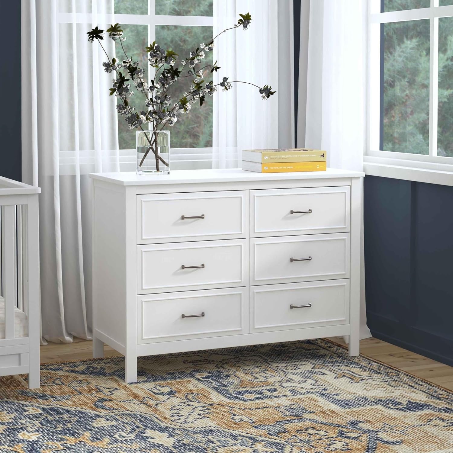Charlie 6-Drawer Double Dresser in White