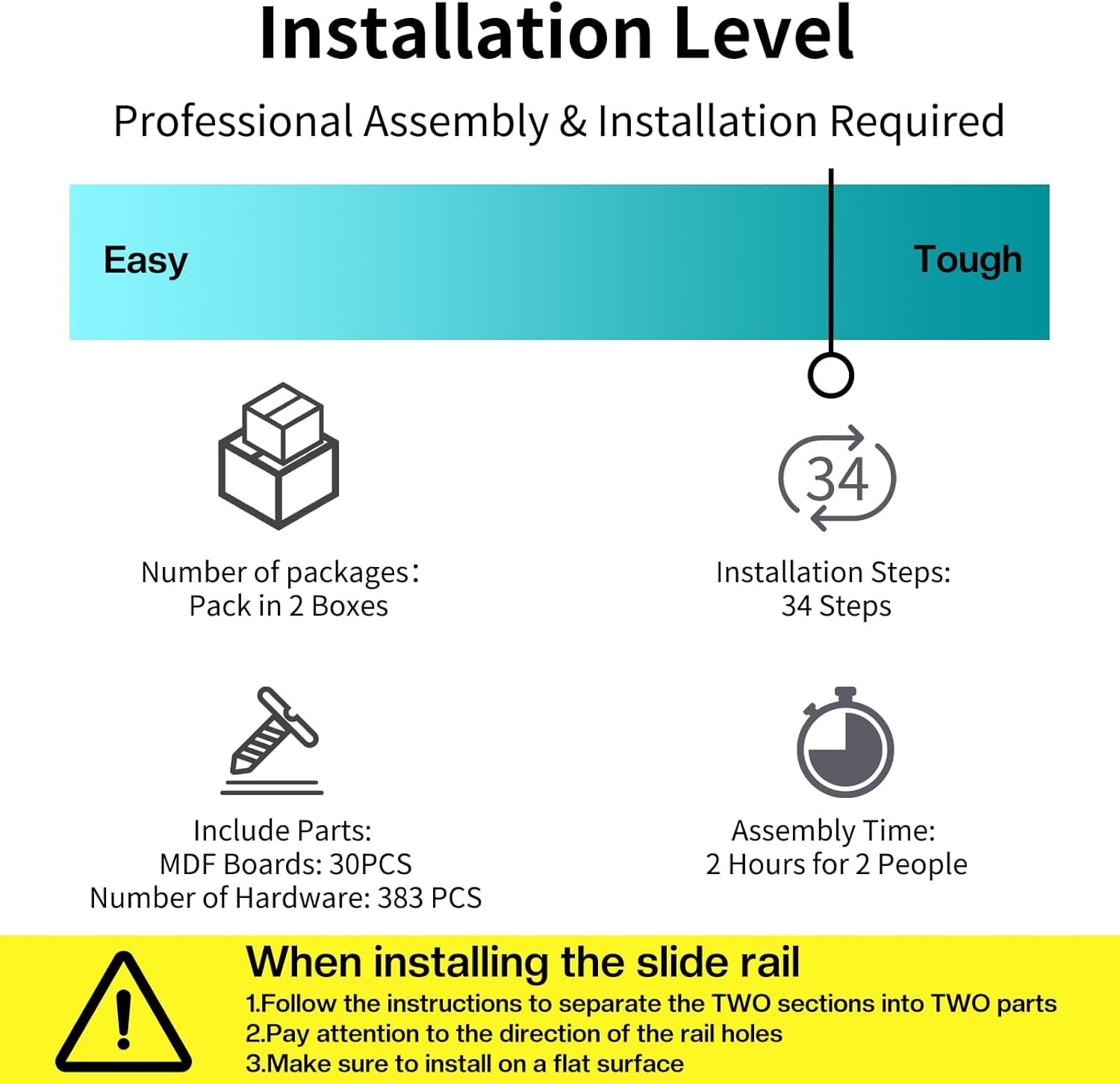 Murphy Bed with Charging Station, Queen Size Cabinet Bed with Large Storage Drawer for Home Office or Small Room, Hideaway Full Foldable Platform Bed, White