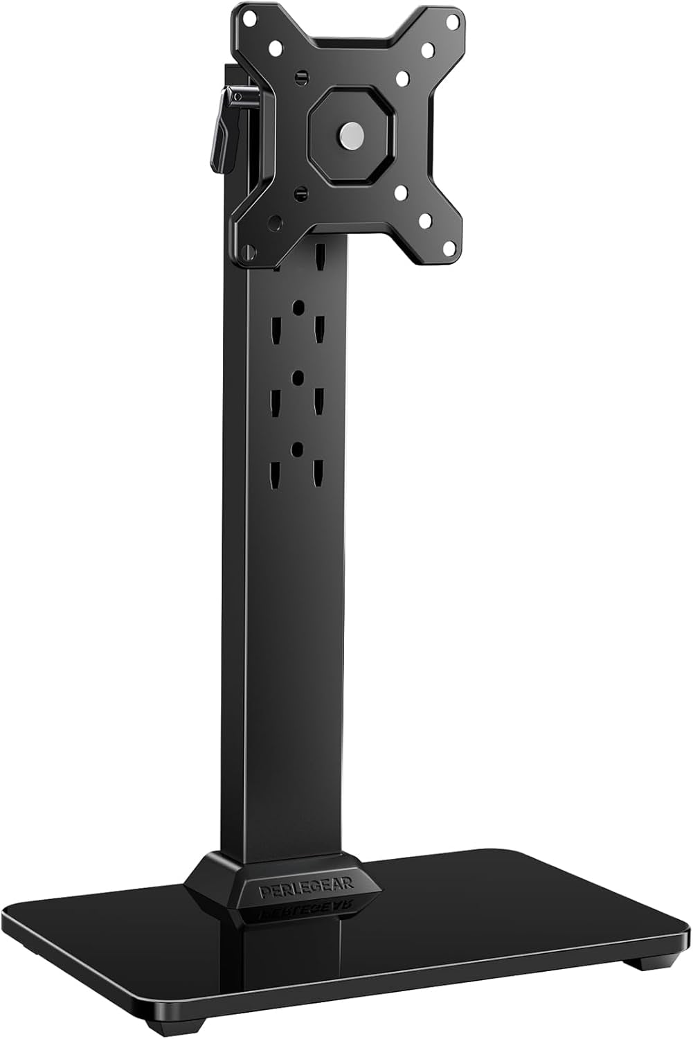 Monitor Stand, Freestanding Monitor Mount for 13-34 Inch Screens with 360 Degree Rotation, 5 Height Settings, Adjustable Desk Riser with Swivel and Tilt, Max VESA 100X100Mm, PGTVS29