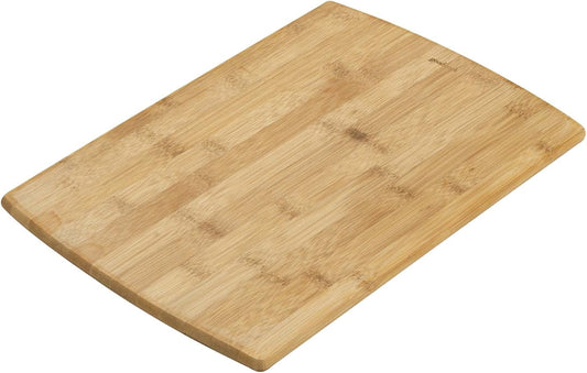 Everyday 10" X 14" Bamboo Cutting Board, Durable Edge-Grain Wood, Moisture-Resistant, Knife-Friendly, Wooden Chopping Board for Kitchen, Low-Maintenance, Natural Bamboo