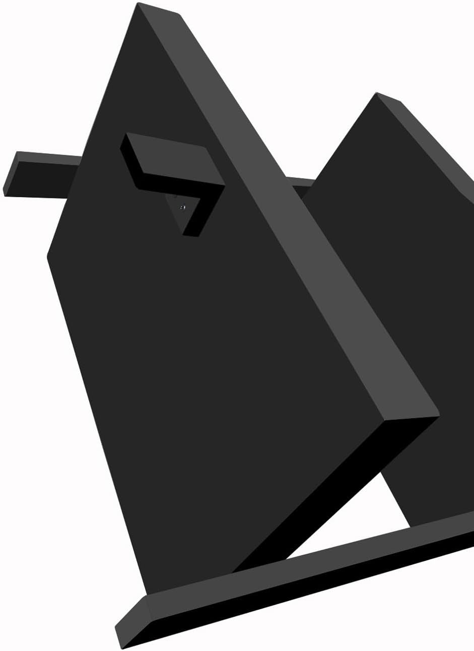 Modern 5 Tier Leaning Wall Ladder Bookshelf Organizer, Storage Rack, 70 Inches, Black