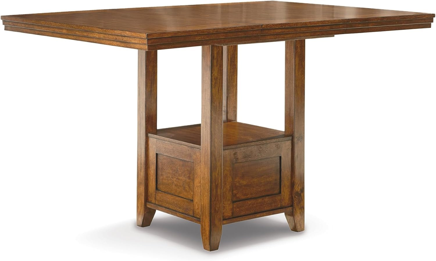 Ralene Traditional 36" Counter Height Dining Room Extension Table, Medium Brown