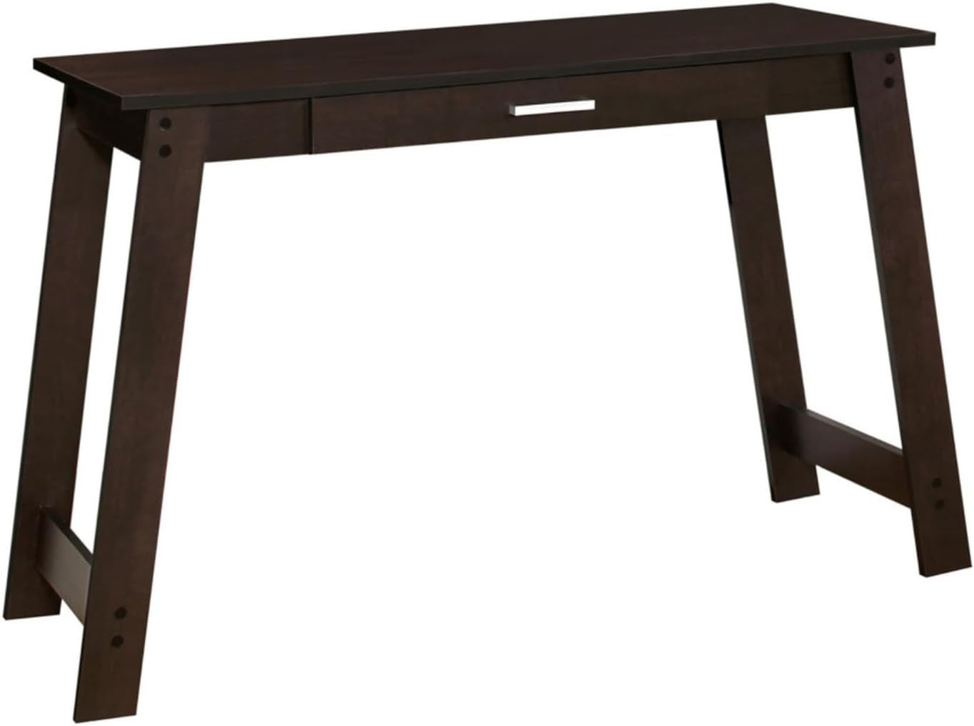 Contemporary Modern Home Office Computer Desk with Storage Drawers, Stylish and Functional 42 Inch Study Writing Table, Easy Assembly