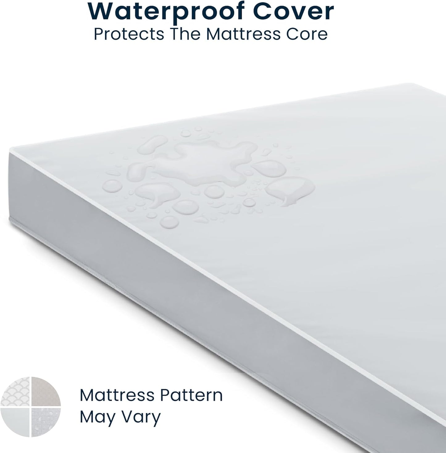 Serta Perfect Start Limited Dual Sided Baby Crib Mattress and Toddler Mattress, Breathable Fiber Core, GREENGUARD Gold Certified, Waterproof, 7 Year Warranty, Made in USA