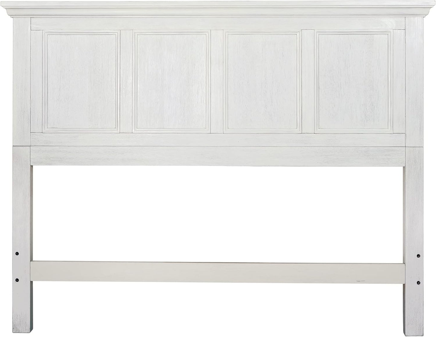 Farmhouse Basics Queen Headboard Only, Rustic White Finish