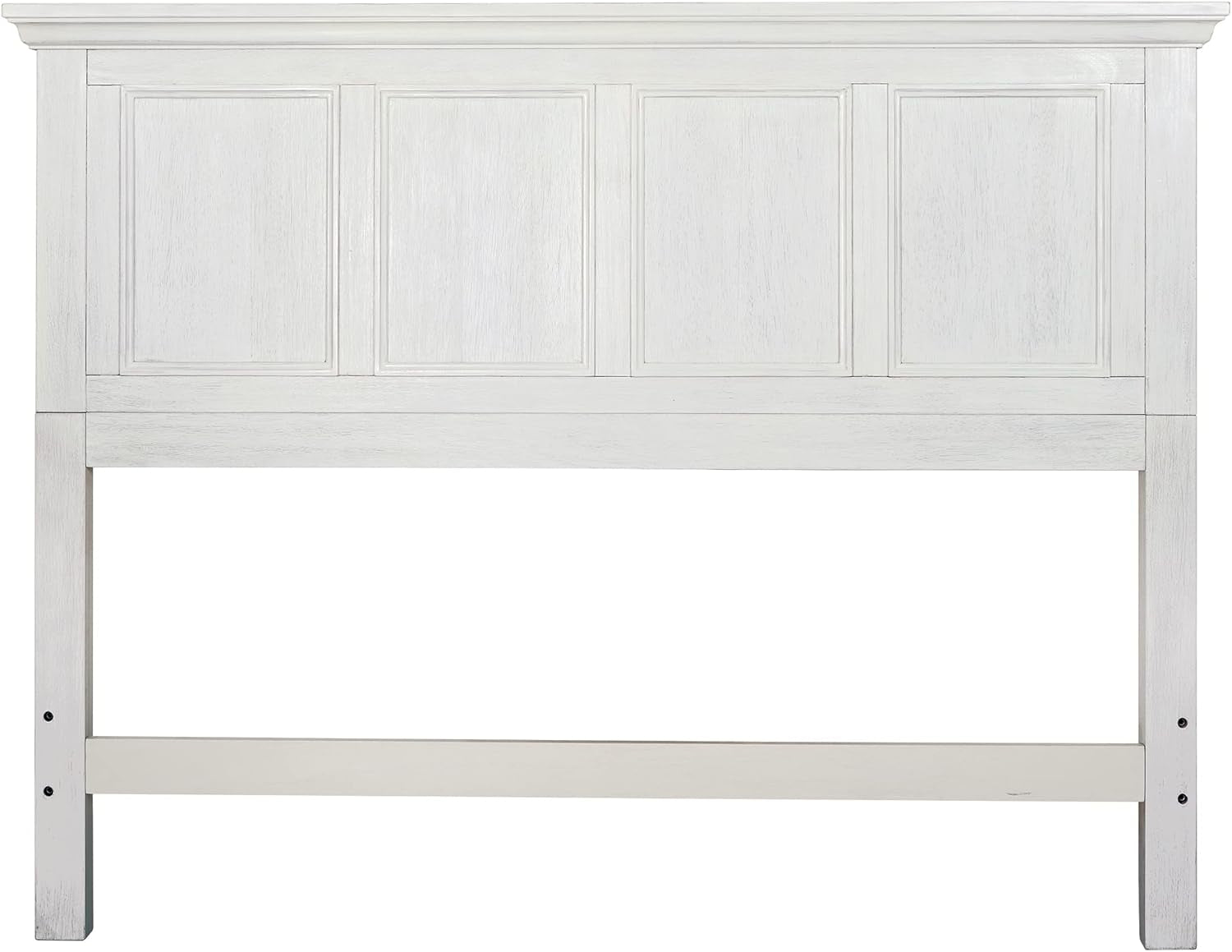 Farmhouse Basics Queen Headboard Only, Rustic White Finish