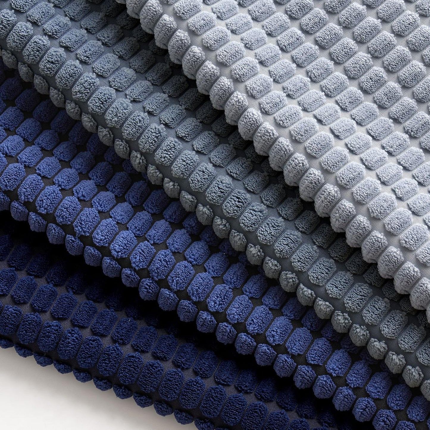 Blue Decorative Pillow Covers 20X20 Inch Set of 4 Boho Western Farmhouse Home Decor Couch Throw Pillows Summer Coastal Corduroy Couch Pillowcases Industrial for Sofa Living Room Bed