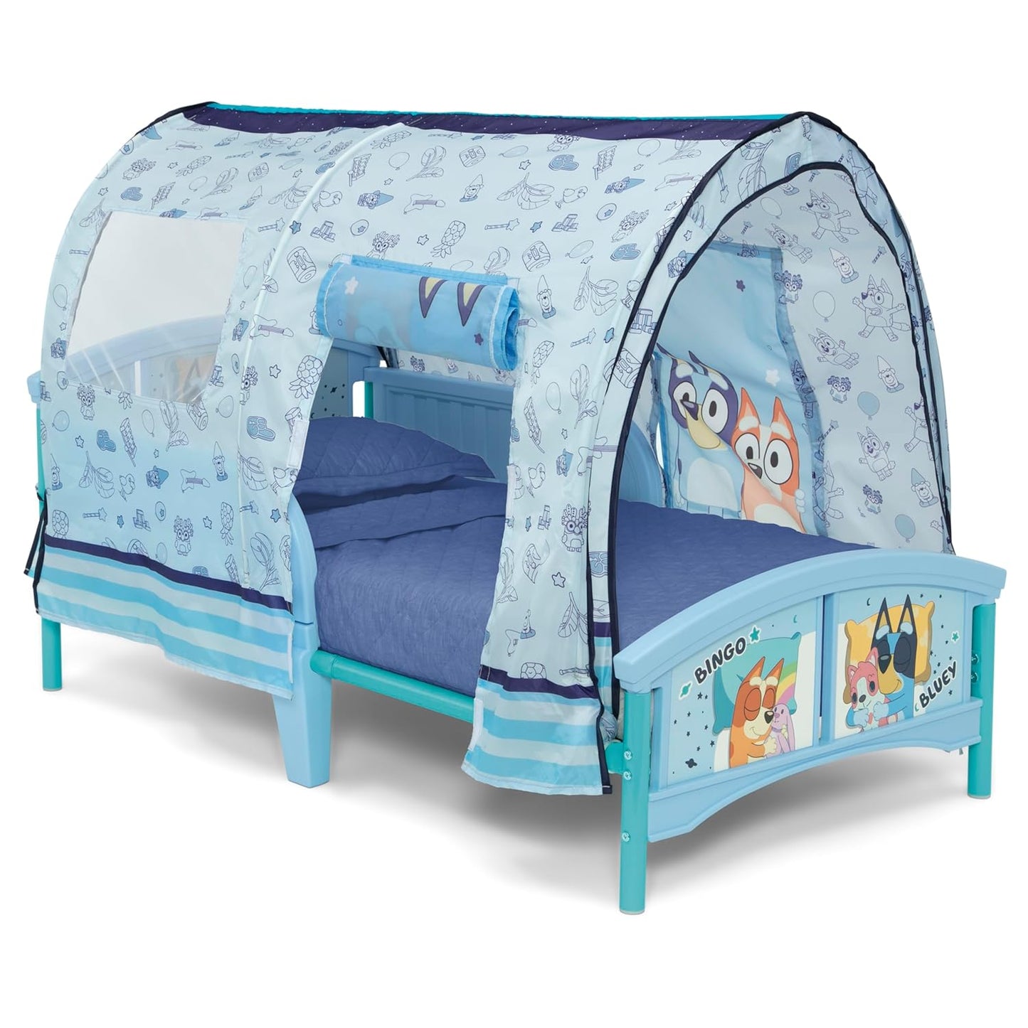 – Bluey Plastic Toddler Bed with Tent