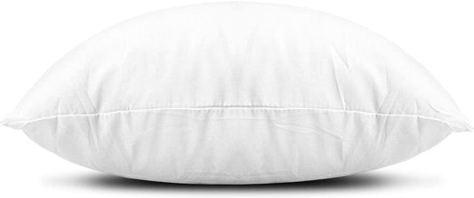 Throw Pillow Inserts, Set of 4 Lightweight down Alternative Polyester Pillow, Couch Cushion, Sham Stuffer, Machine Washable. (White, 18X18)