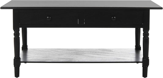 Home Collection Boris Distressed Black Coffee Table
