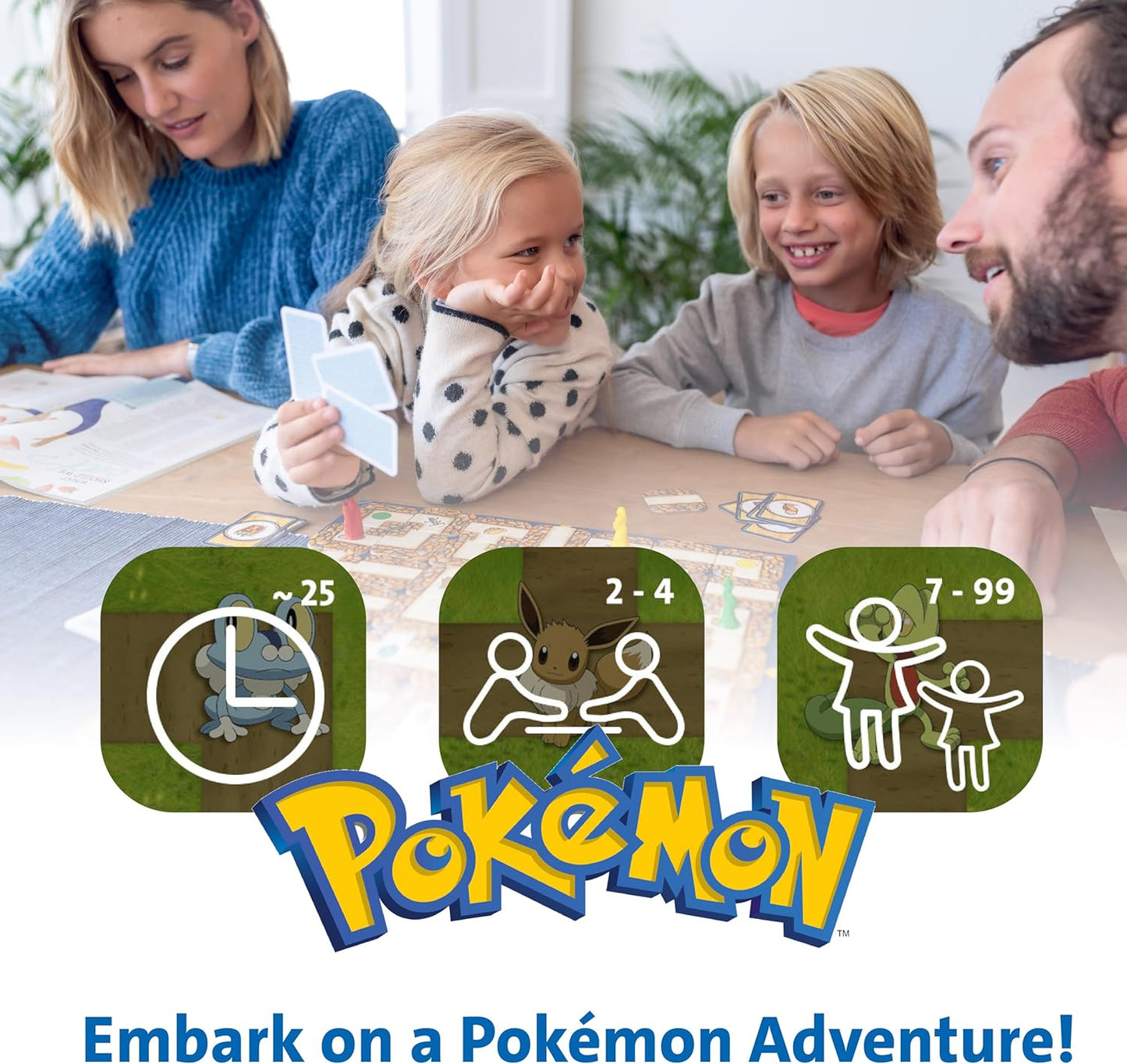 Labyrinth Pokémon Board Game – a Strategic Maze Adventure for Family Nights & Pokémon Parties – Includes Pikachu, Bulbasaur, and More – Great Birthday Gift for Kids Ages 7 and Up